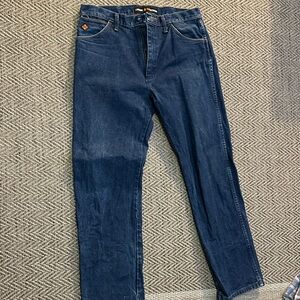 Wrangler Men's Dark Blue Straight Jeans FR